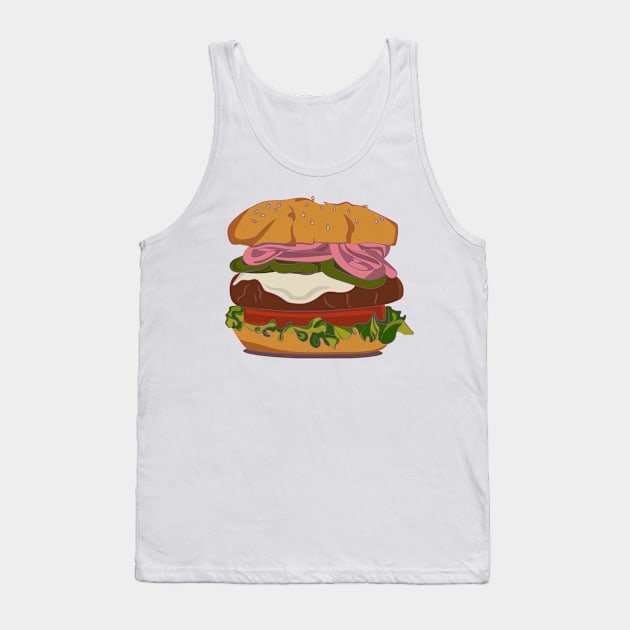 Hamburguesa con queso Tank Top by LupeArt